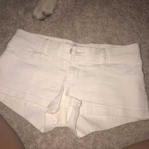 Hollister white shorts